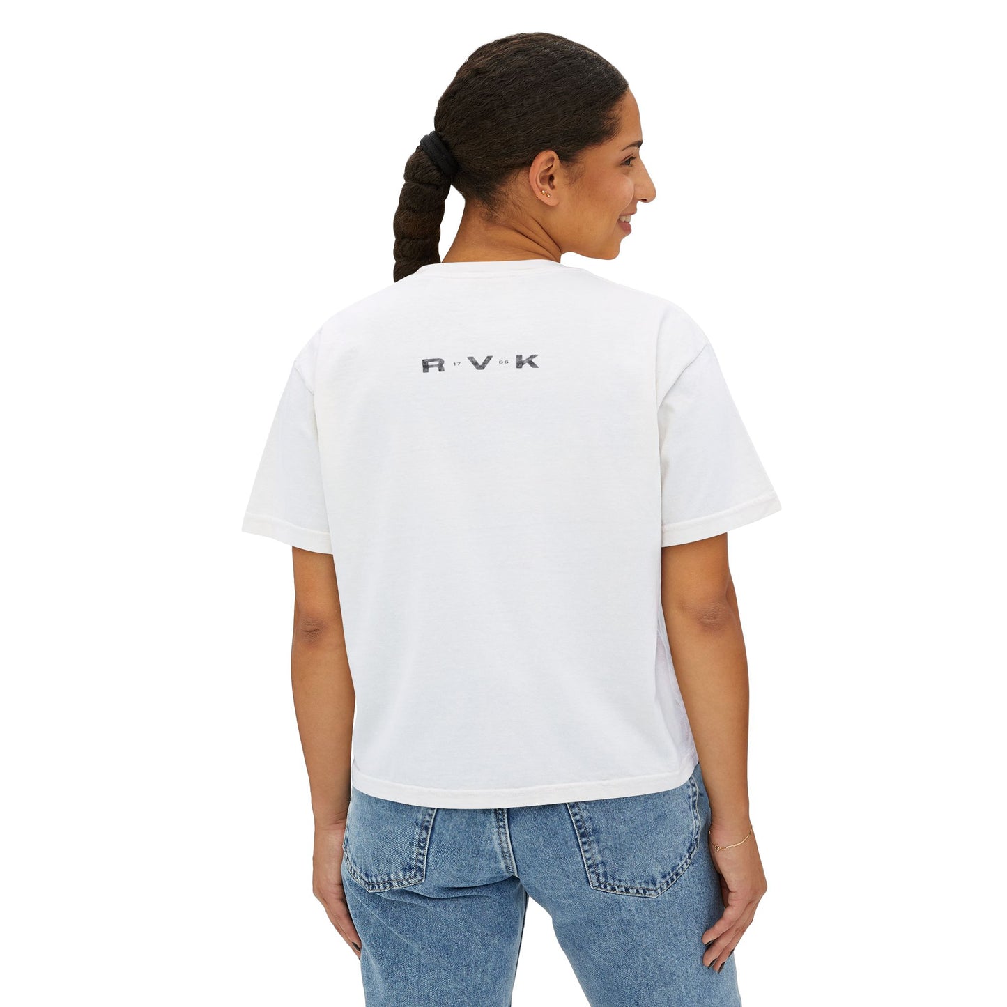 Women's Box Tee - Reykjavík Minimalist Modern Iceland Streetwear