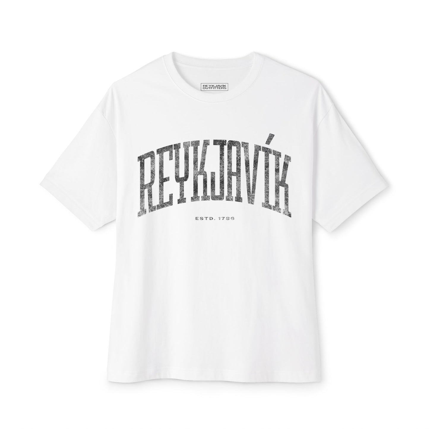 Reykjavík Boxy Tee - Oversized Unisex T-Shirt for Travelers, Urban Chic Style