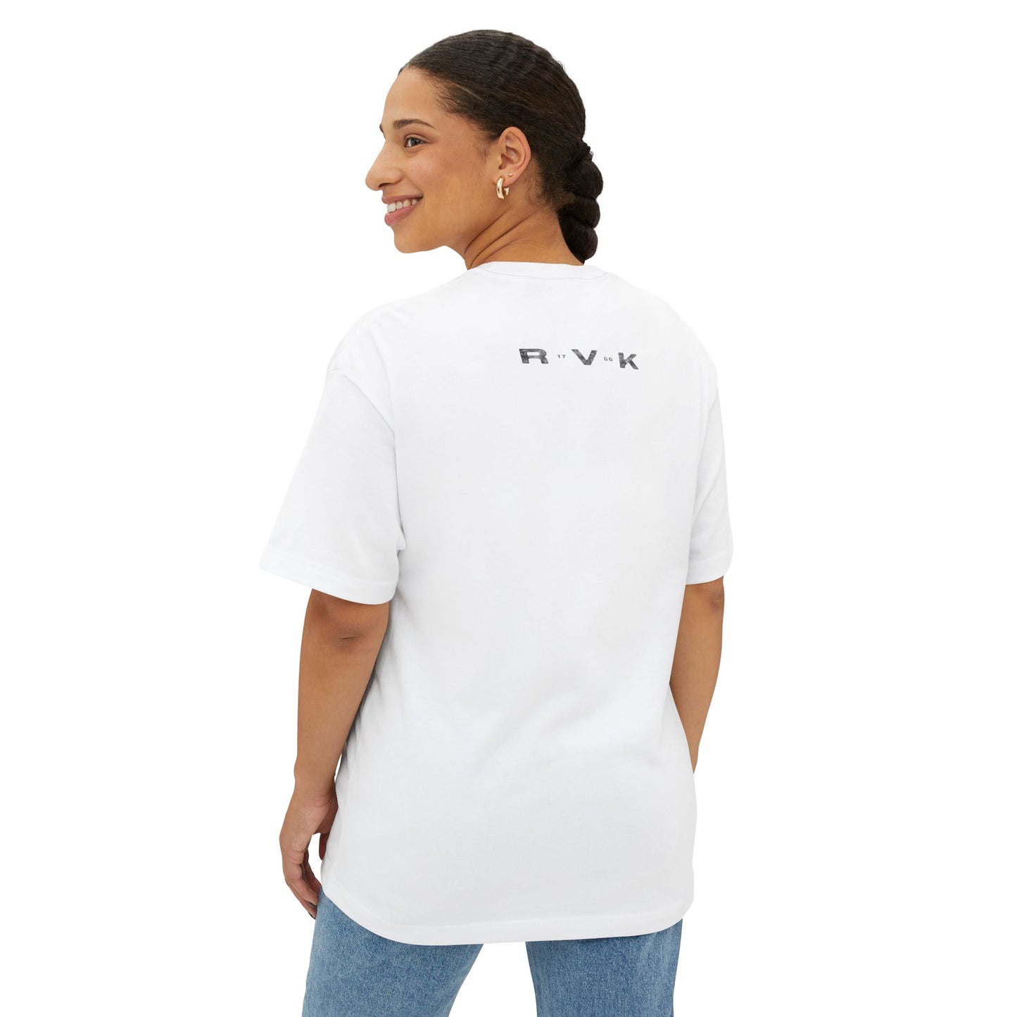 Reykjavík Boxy Tee - Oversized Unisex T-Shirt for Travelers, Urban Chic Style