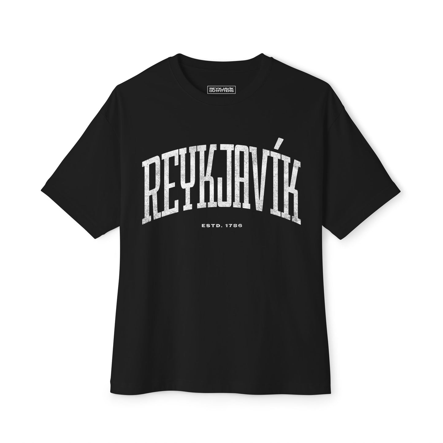 Reykjavík Boxy Tee - Oversized Unisex T-Shirt for Travelers, Urban Chic Style