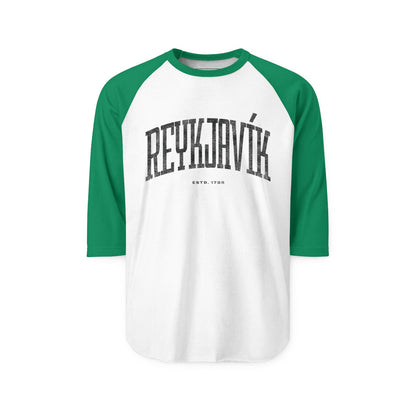 Reykjavík Unisex Raglan Shirt. Simple Basics