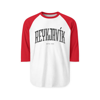 Reykjavík Unisex Raglan Shirt. Simple Basics