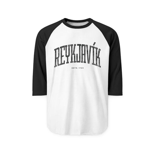 Reykjavík Unisex Raglan Shirt. Simple Basics